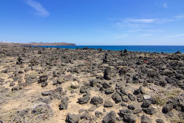 Lanzarote playa rocosa 2 — Foto de Stock