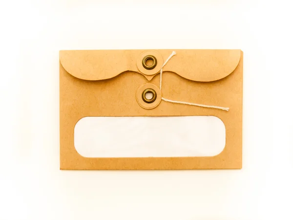 String and button envelope — Stock Photo, Image
