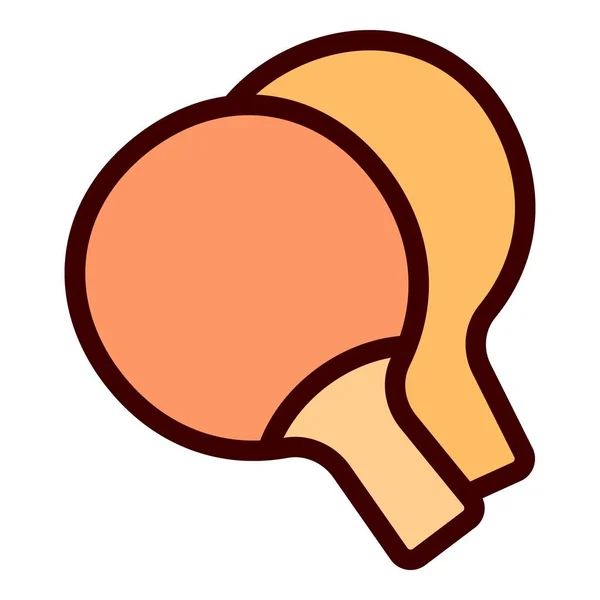 Racket paddle icon outline vector. Table tennis — Διανυσματικό Αρχείο
