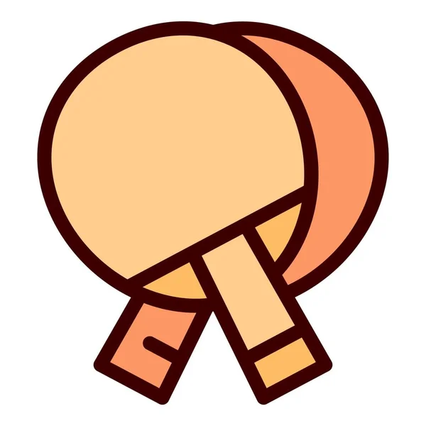 Ping pong paddle icon outline vector. Table tennis — Διανυσματικό Αρχείο