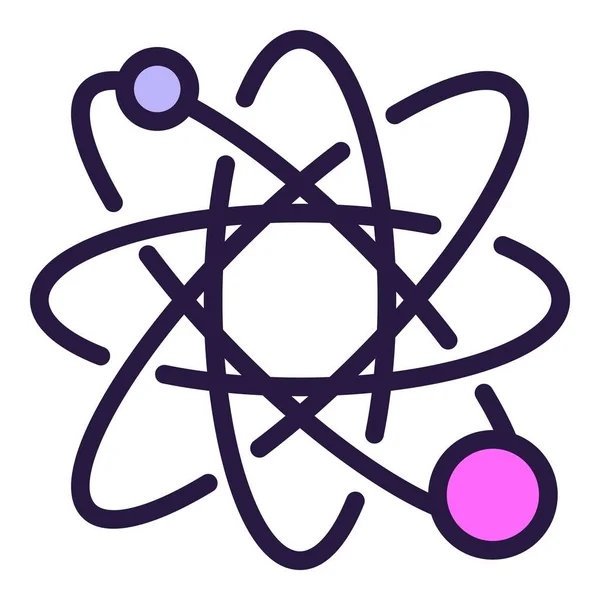 Bio atom icon outline vector. Genetic lab — 图库矢量图片