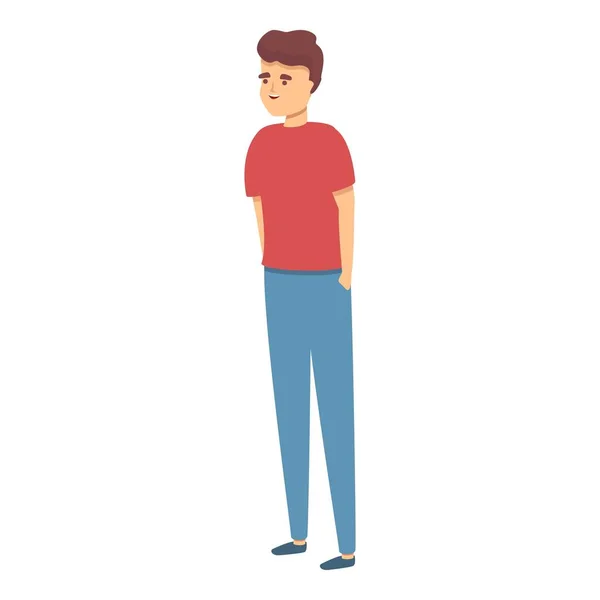 Young man icon cartoon vector. Happy person — Vettoriale Stock