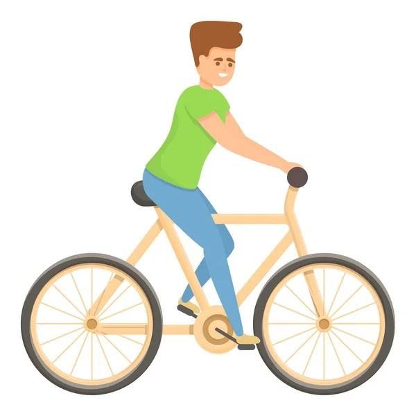 Fast cycling icon cartoon vector. Professional training - Stok Vektor