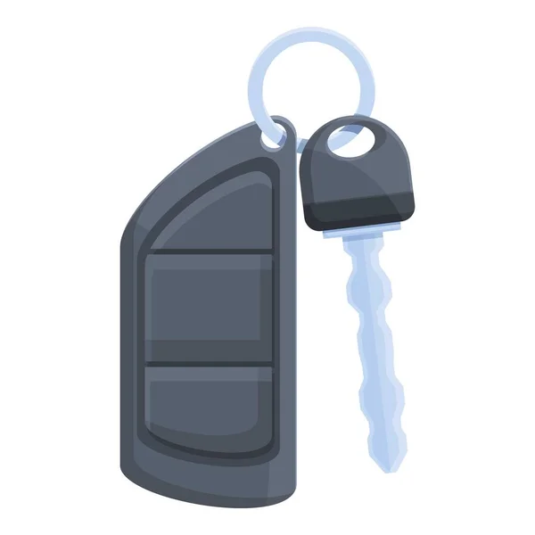 Car alarm key chain icon cartoon vector. Remote system — Vetor de Stock