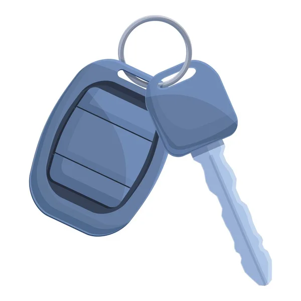 Car alarm key insurance icon cartoon vector. Auto vehicle — Stockvector