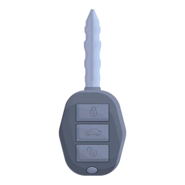 Wireless car alarm key icon cartoon vector. Lock control — Stockvector