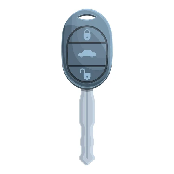 Lock car alarm key icon cartoon vector. Remote system — Stockvector