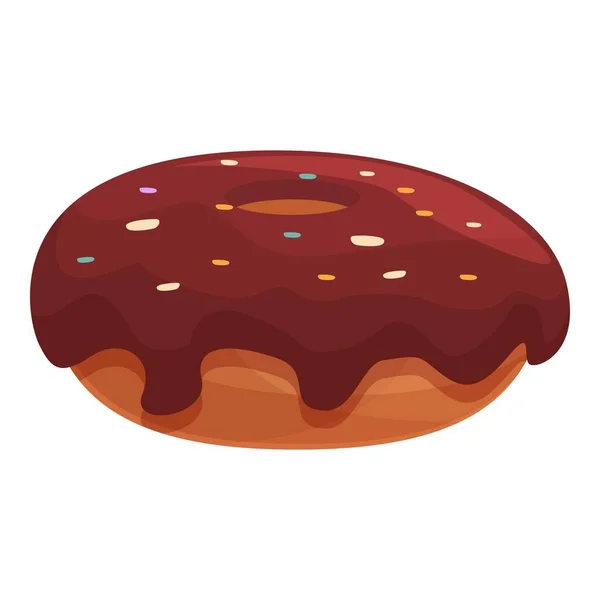 Donut icon cartoon vector. Sugar cake —  Vetores de Stock