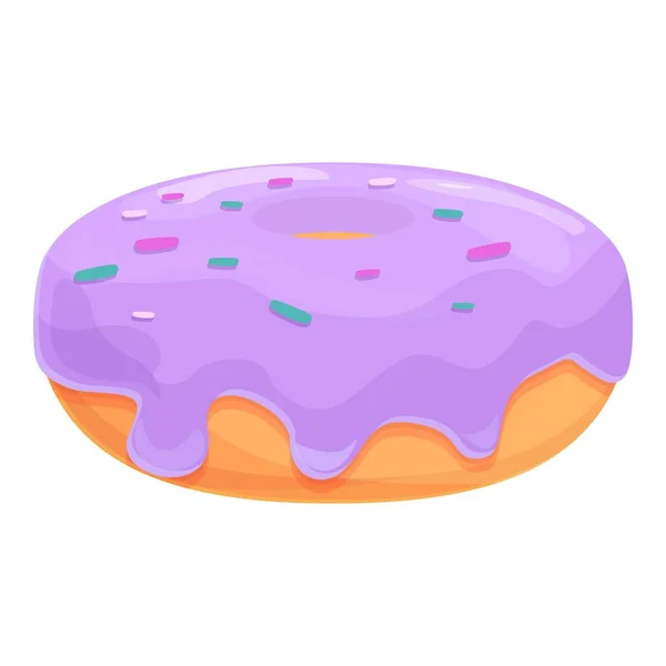 Cake donut icon cartoon vector. Sweet sugar — Stockvektor