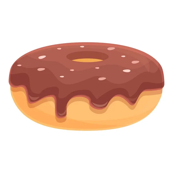 Sugar donut icon cartoon vector. Sweet cake — Vetor de Stock