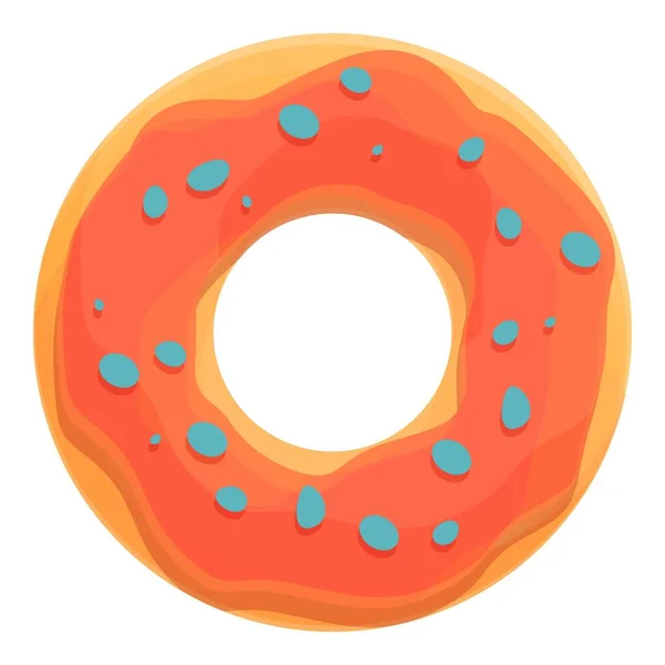 Sprinkle donut icon cartoon vector. Sugar food — Vector de stock