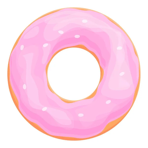 Breakfast donut icon cartoon vector. Sugar food — Vector de stock