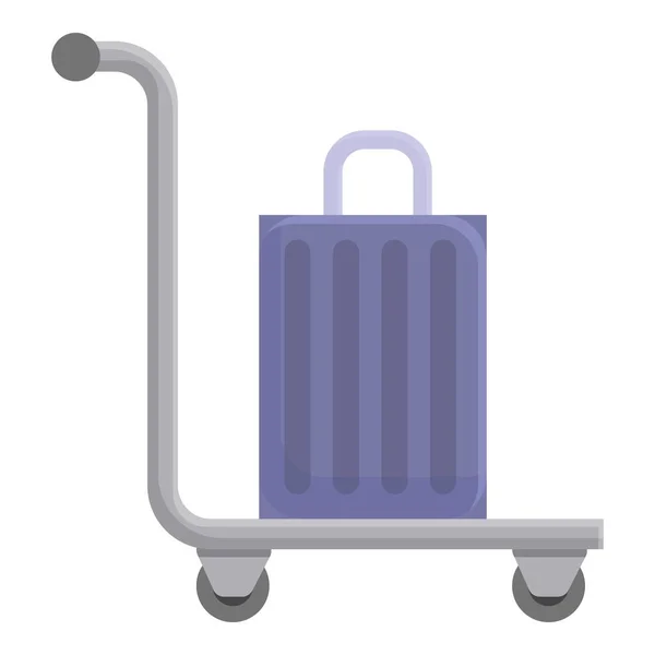 Luggage icon cartoon vector. Trolley suitcase — Stock vektor