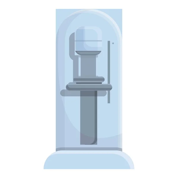Woman mammography machine icon cartoon vector. Breast cancer — 스톡 벡터
