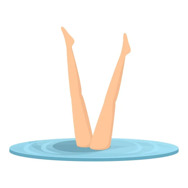 Swim character icon cartoon vector. Sport swimming — ストックベクタ