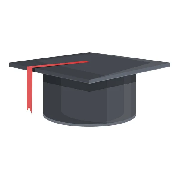 Graduate student hat icon cartoon vector. University cap — Vetor de Stock