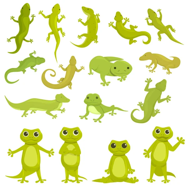Gecko icon cartoon vector. Chameleon animal — Image vectorielle
