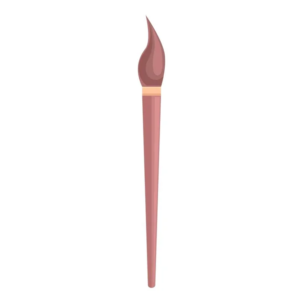 Makeup brush icon cartoon vector. Make up tool — Stock vektor