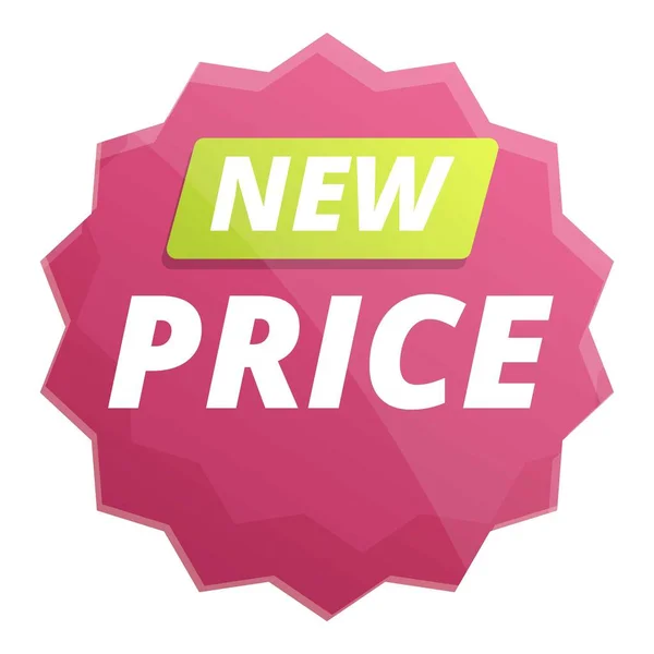 New price tag icon cartoon vector. Sale label — Stockvektor