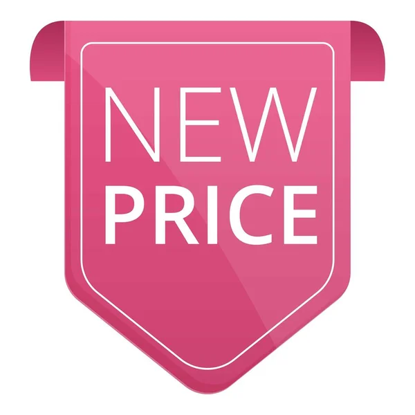 New price promotion icon cartoon vector. Discount sticker — Stockvektor