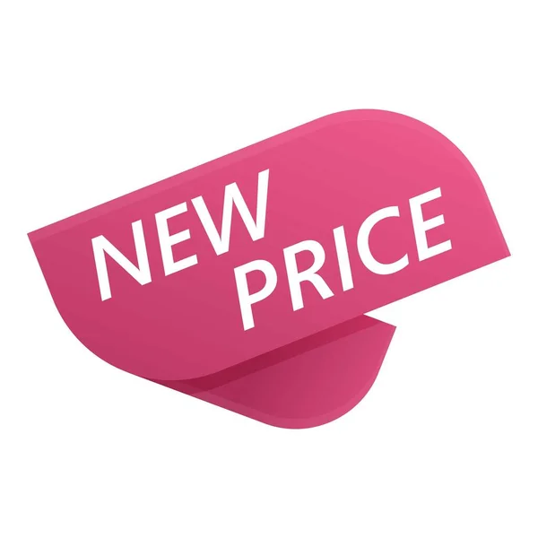 Advertising new price icon cartoon vector. Sale offer - Stok Vektor