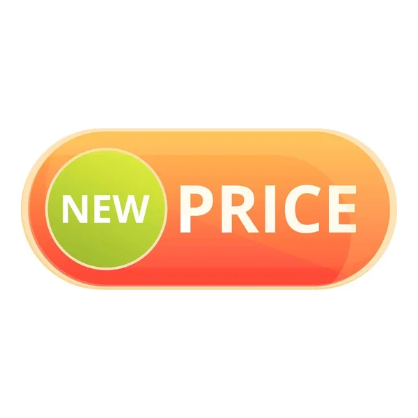 Curl new price icon cartoon vector. Discount promotion — Stockvektor