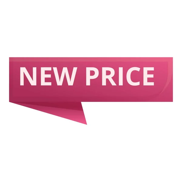 New price reduction icon cartoon vector. Label tag - Stok Vektor