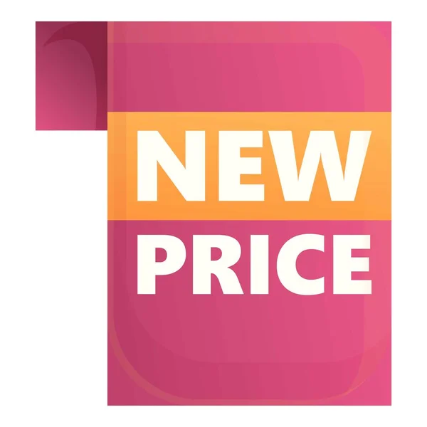 Store new price icon cartoon vector. Discount sale — Stockvektor