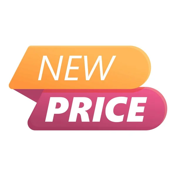 New price bubble icon cartoon vector. Sale offer - Stok Vektor