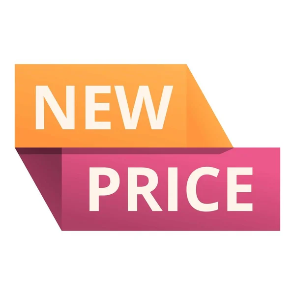 New price flyer icon cartoon vector. Sale offer — Vector de stock