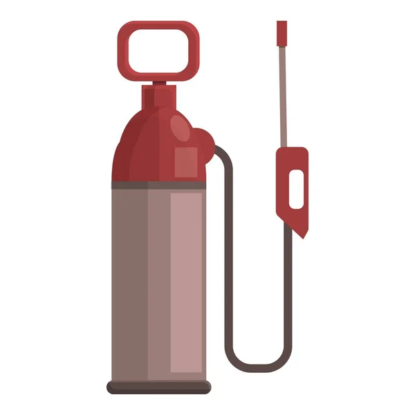 Chemical gas bottle icon cartoon vector. Oxygen cylinder — 스톡 벡터