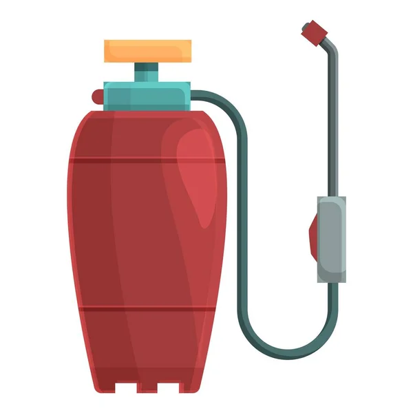 Chemical control equipment icon cartoon vector. Gas bottle — Image vectorielle