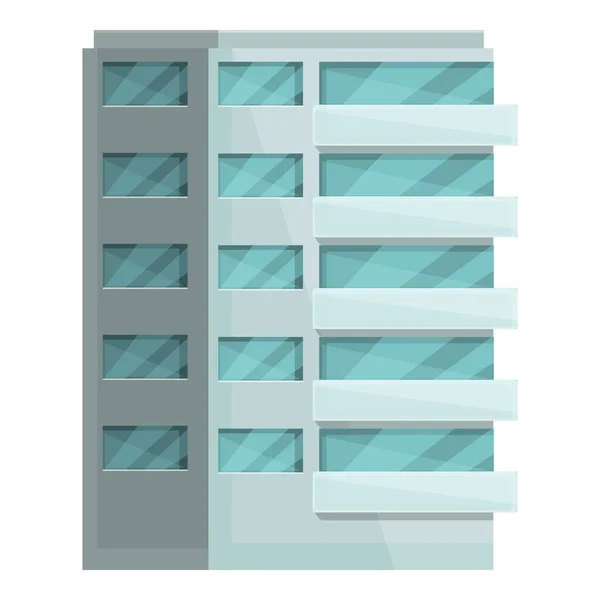 Real multistory icon cartoon vector. Apartment building — Image vectorielle