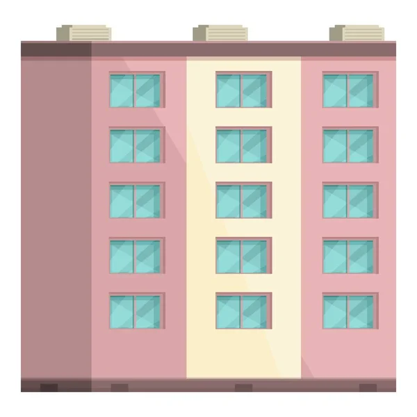 Miniature multistory icon cartoon vector. High building — Image vectorielle