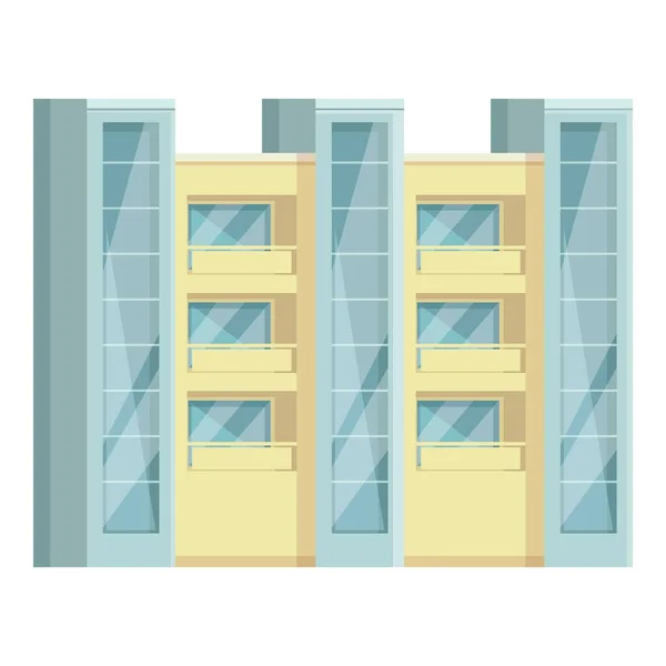 Architecture multistory icon cartoon vector. Building apartment — Stock vektor