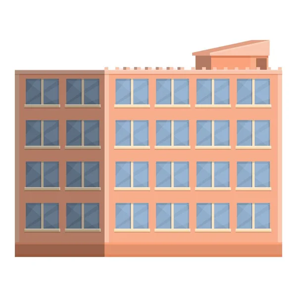 Multistory home icon cartoon vector. Small house — стоковый вектор