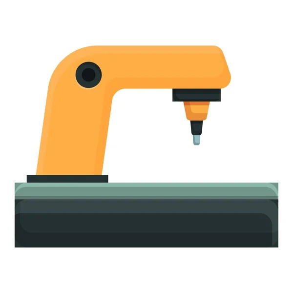 Industry arm robot icon cartoon vector. Factory machine — Stock Vector
