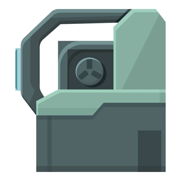 Cnc machinery icon cartoon vector. Machine factory — Stockvector