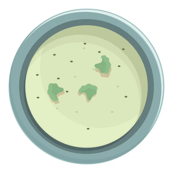 Gazpacho cream soup icon cartoon vector. Hot vegetable bowl — Stok Vektör