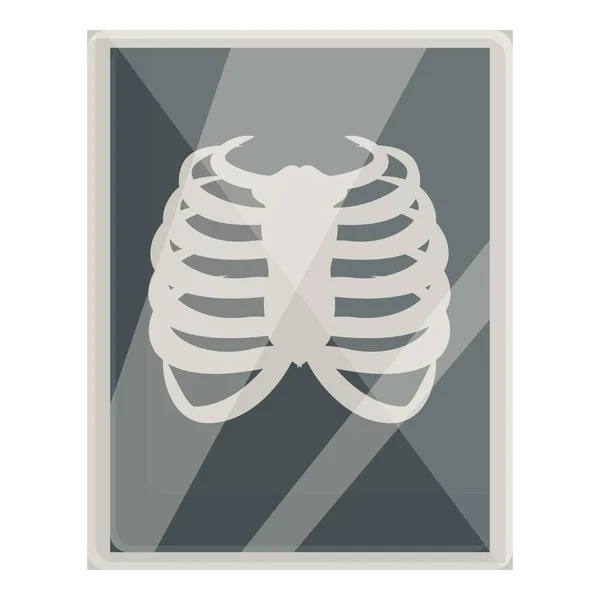 Xray image icon cartoon vector. Radiology chest — Stockvektor