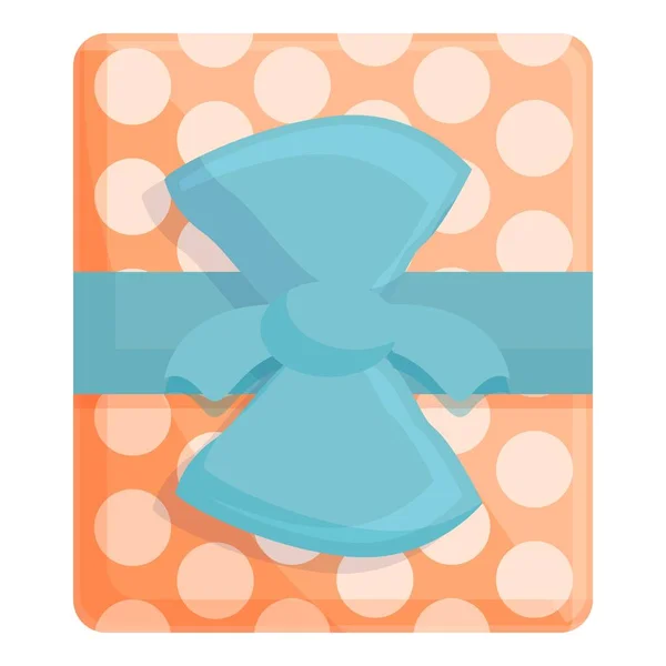 Birthday gift icon cartoon vector. Box present — Vettoriale Stock