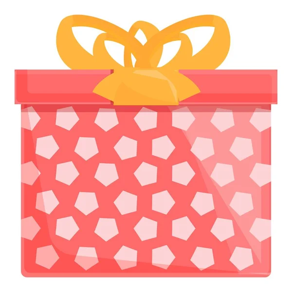 Surprise gift icon cartoon vector. Box present — Stockvektor