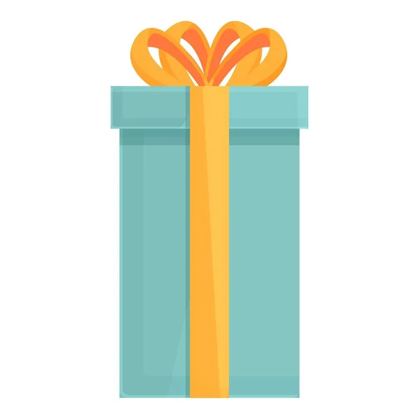 Win gift box icon cartoon vector. Present package — Stockvektor