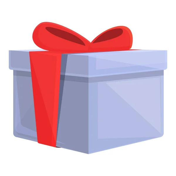Giveaway gift box icon cartoon vector. Present package — Stok Vektör