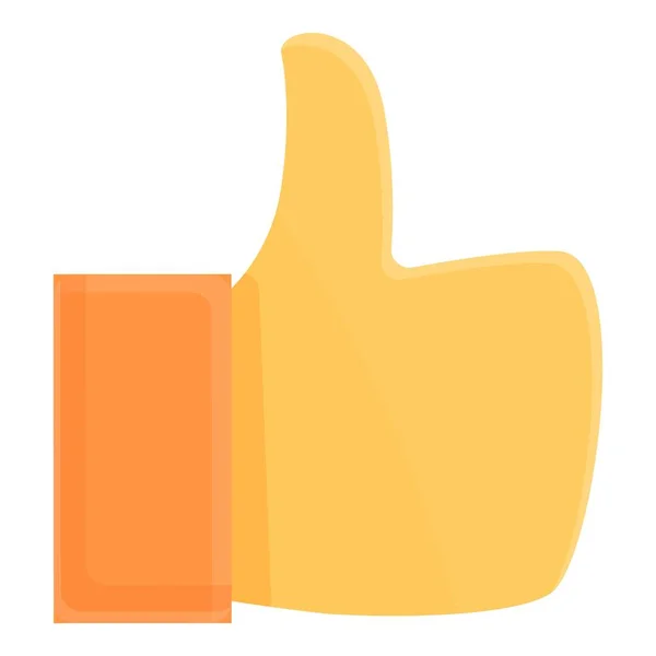 Thumb up feedback icon cartoon vector. Rating service — Wektor stockowy