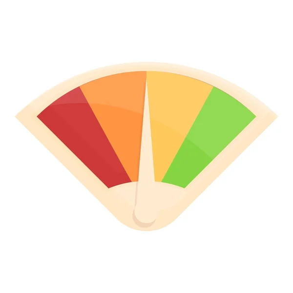 Level meter icon cartoon vector. Customer feedback — Stockvektor