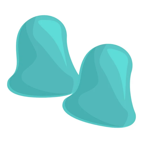 Earplugs icon cartoon vector. Ear protection — Vector de stock