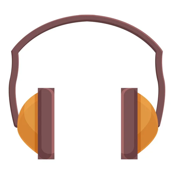 Headphones protection icon cartoon vector. Earplug noise —  Vetores de Stock