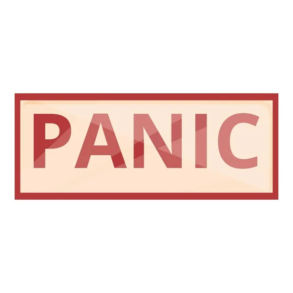 Panic icon cartoon vector. Anxiety stress — Wektor stockowy