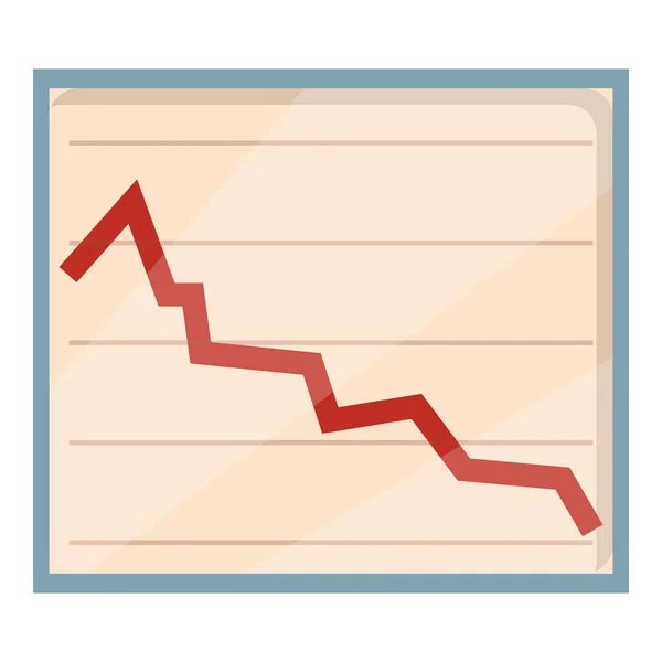 Panic attack graph icon cartoon vector. Stress anxiety — Vetor de Stock